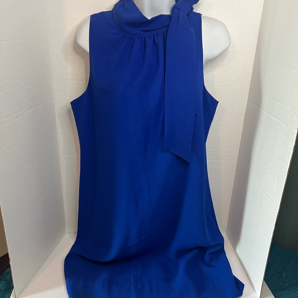 Ann Taylor Royal Blue Dress Women’s Size 10 Petite Knee Length